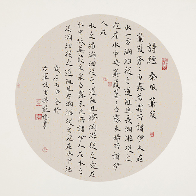 孙艳梅小楷:诗经-秦风-蒹葭